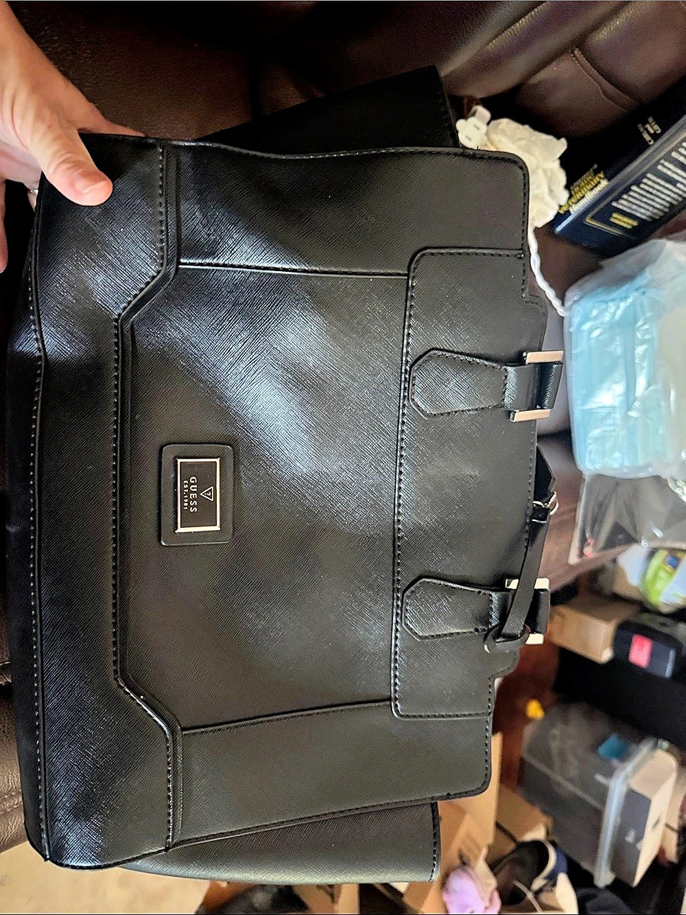 Guess Black & Brown Tote Bag